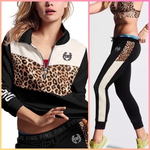 VS PINK Leopard Outfit Set 🖤✨ - Picture 8 of 14